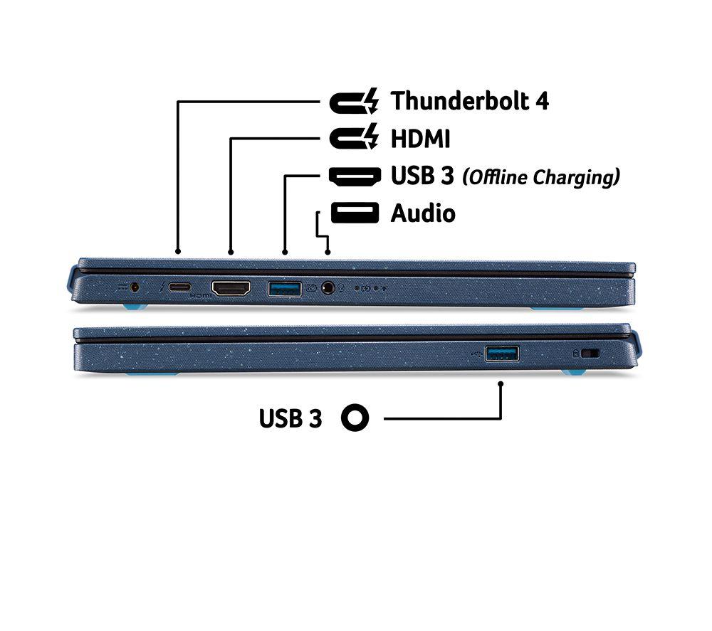 ACER Aspire Vero AV14-52P 14" Refurbished Laptop - Intel&reg; Core&trade; i7, 1 TB SSD, Blue (Excellent Condition) image number 20 of 21