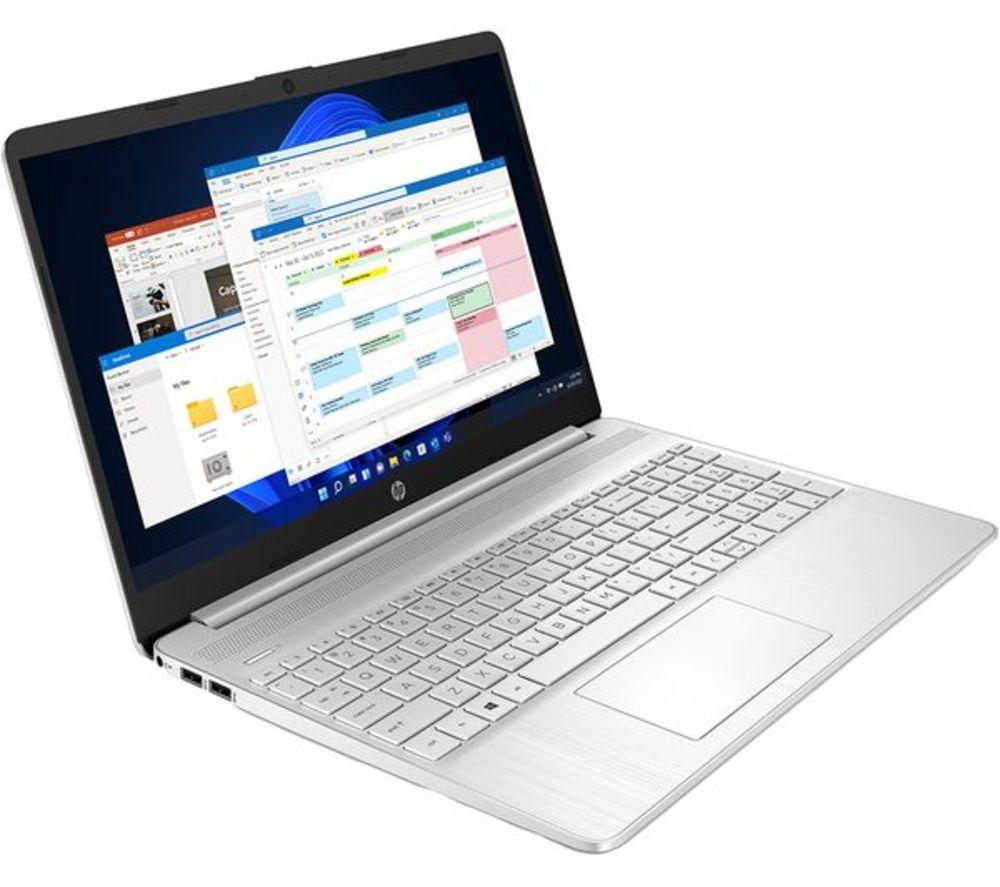 HP 15s-fq4577sa 15.6" Refurbished Laptop - IntelCore i7, 512 GB SSD, Silver (Excellent Condition), Silver/Grey