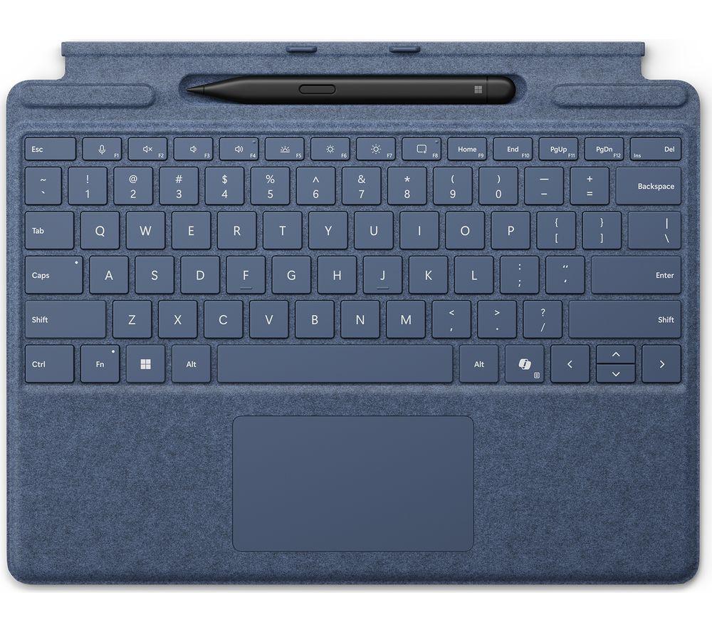 MICROSOFT Surface Pro Typecover & Surface Slim Pen 2 Bundle - Alcantara Sapphire, Blue