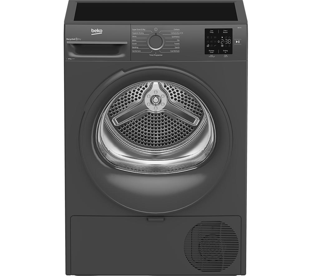 BEKO b300 BM3T31023A 10 kg Heat Pump Tumble Dryer - Anthracite