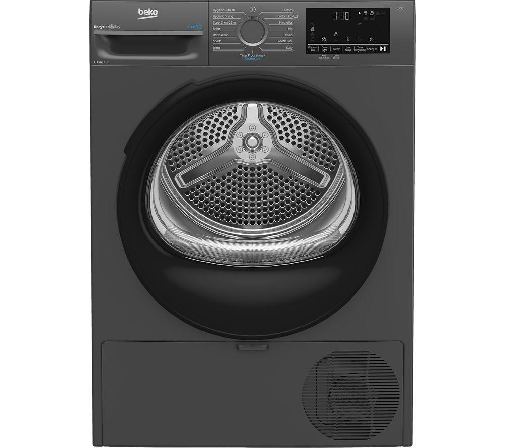 BEKO b300 BM3T3833A 8 kg Heat Pump Tumble Dryer - Anthracite