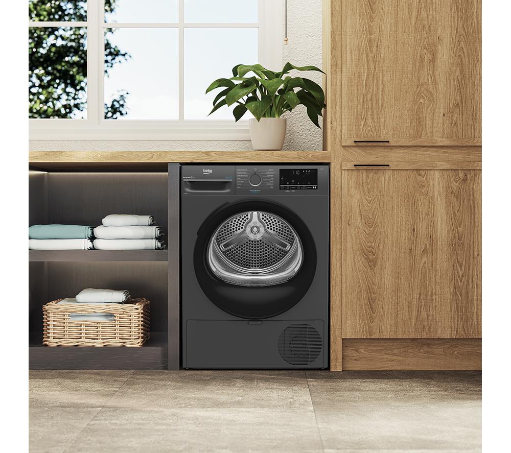 BEKO Pro BM3T3833A 8 kg Heat Pump Tumble Dryer - Anthracite image number 7 of 10