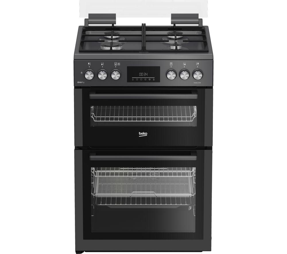 BEKO FDDA6272TCA 60 cm Dual Fuel Cooker - Anthracite, Black