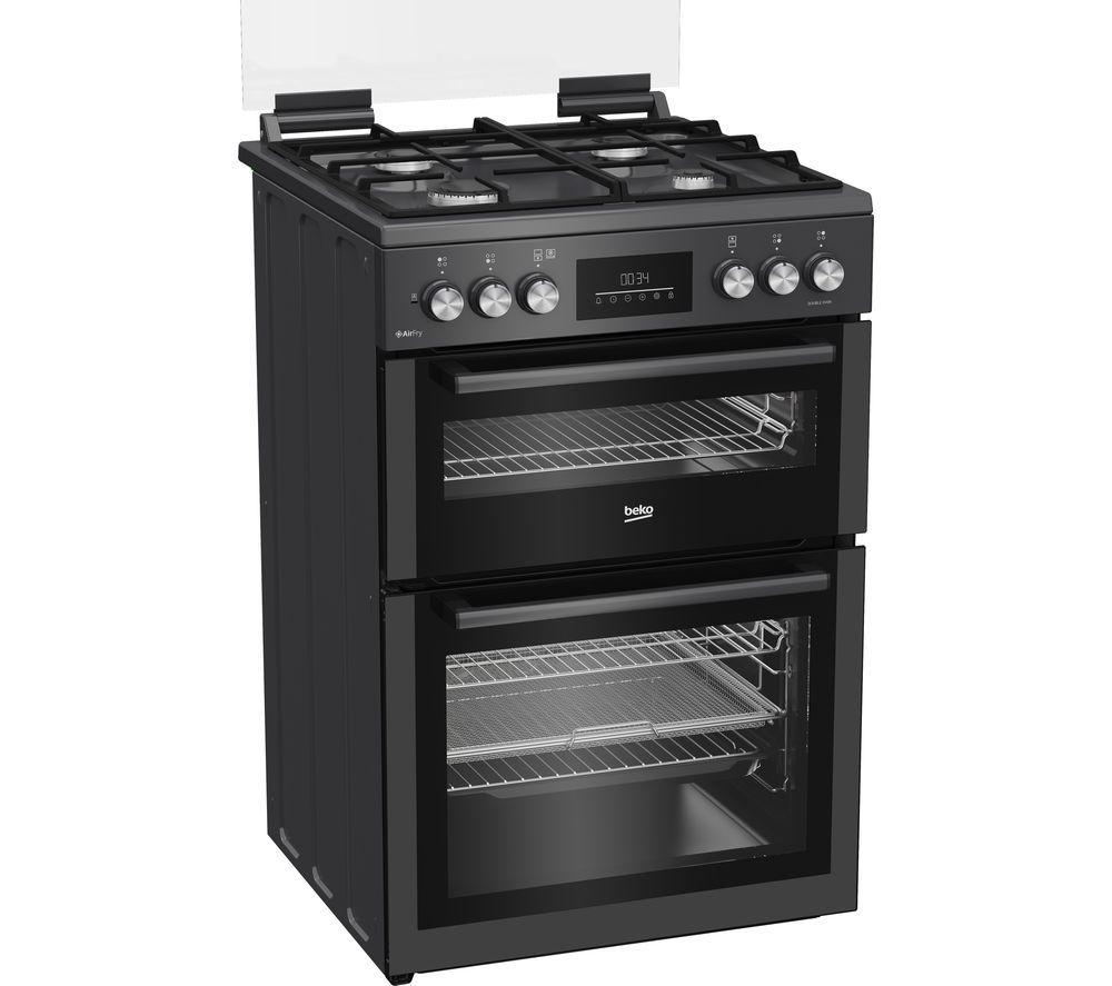 BEKO Pro AeroPerfect AirFry FDDA6272TCA 60 cm Dual Fuel Cooker - Anthracite image number 3 of 11