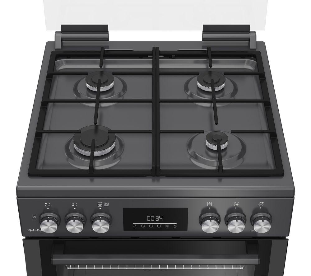 BEKO Pro AeroPerfect AirFry FDDA6272TCA 60 cm Dual Fuel Cooker - Anthracite image number 5 of 11