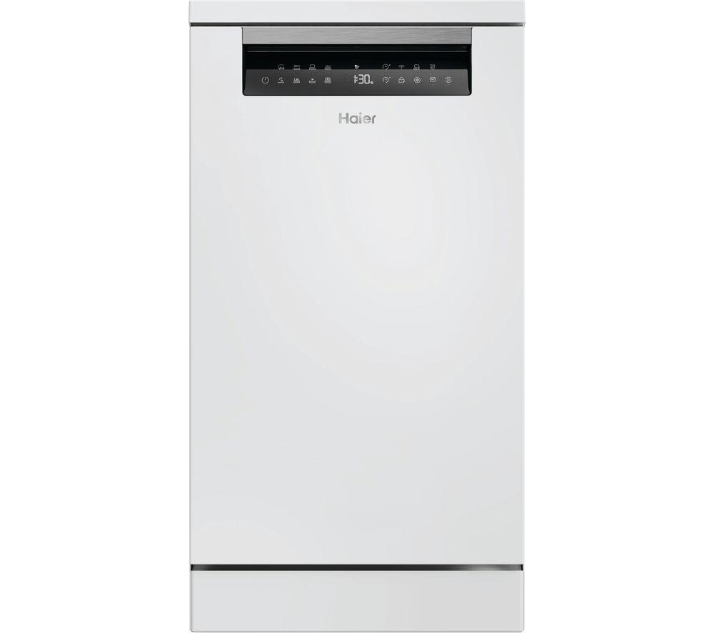 HAIER I Pro XF1C3TB1FW-80 Slimline WiFi-enabled Dishwasher – White, White