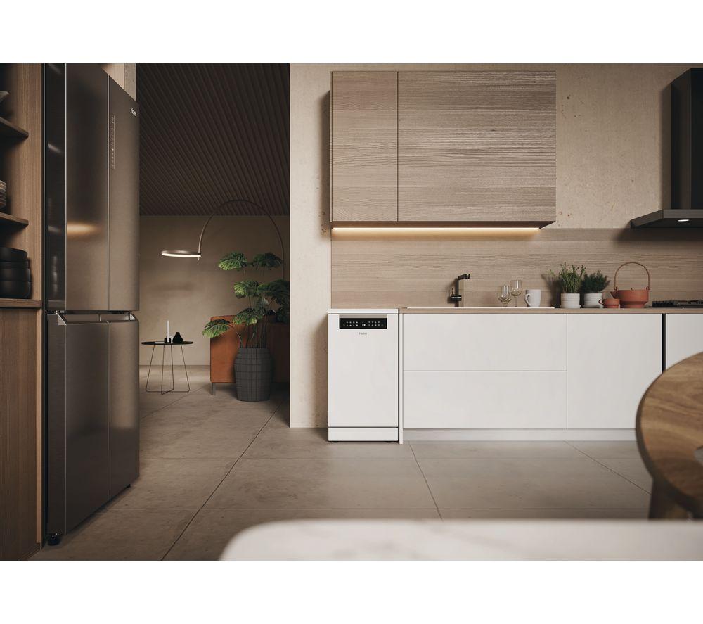 HAIER I Pro XF1C3TB1FW-80 Slimline WiFi-enabled Dishwasher - White image number 9 of 16