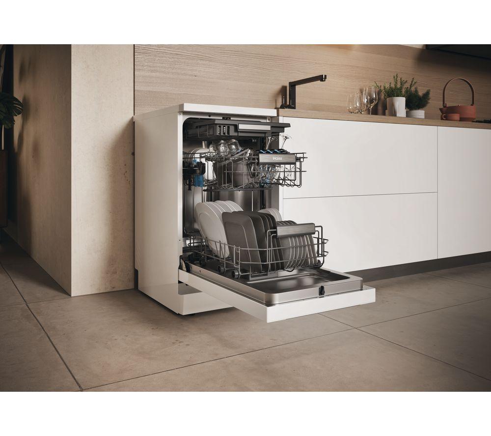 HAIER I Pro XF1C3TB1FW-80 Slimline WiFi-enabled Dishwasher - White image number 10 of 16