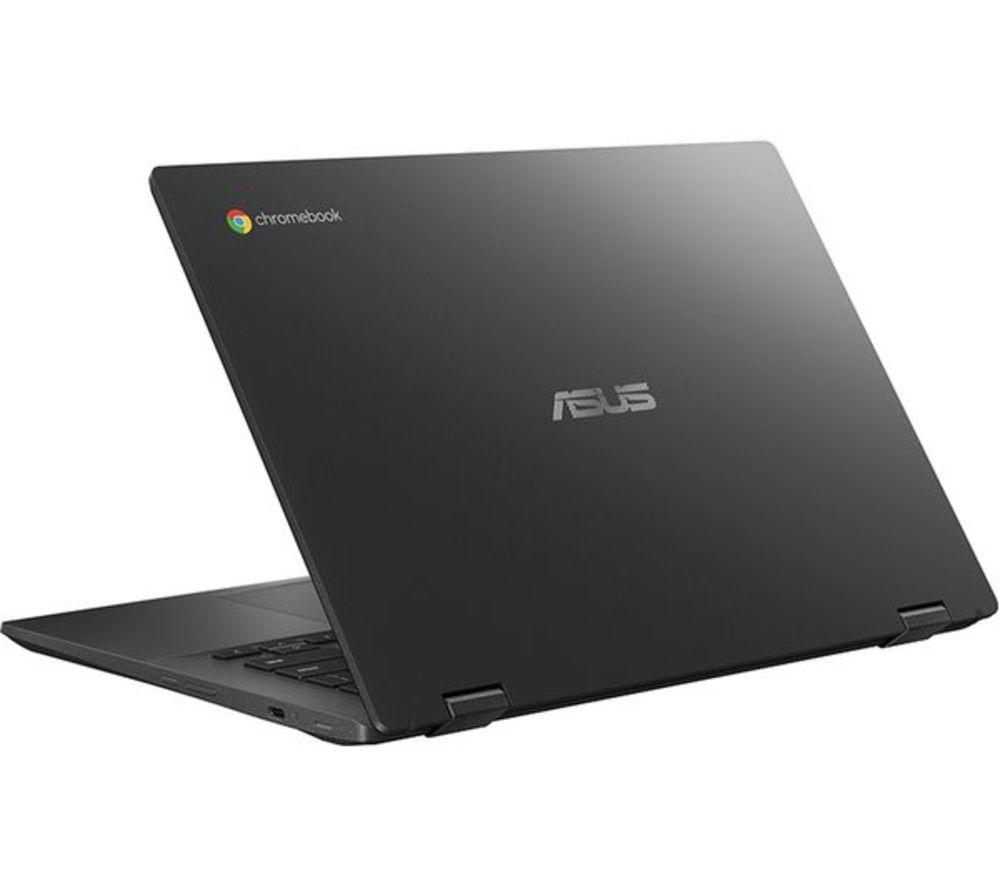 ASUS CM14 Flip 14" 2 in 1 Refurbished Chromebook - MediaTek Kompanio 520, 128 GB eMMC, Grey (Very Good Condition) image number 6 of 10