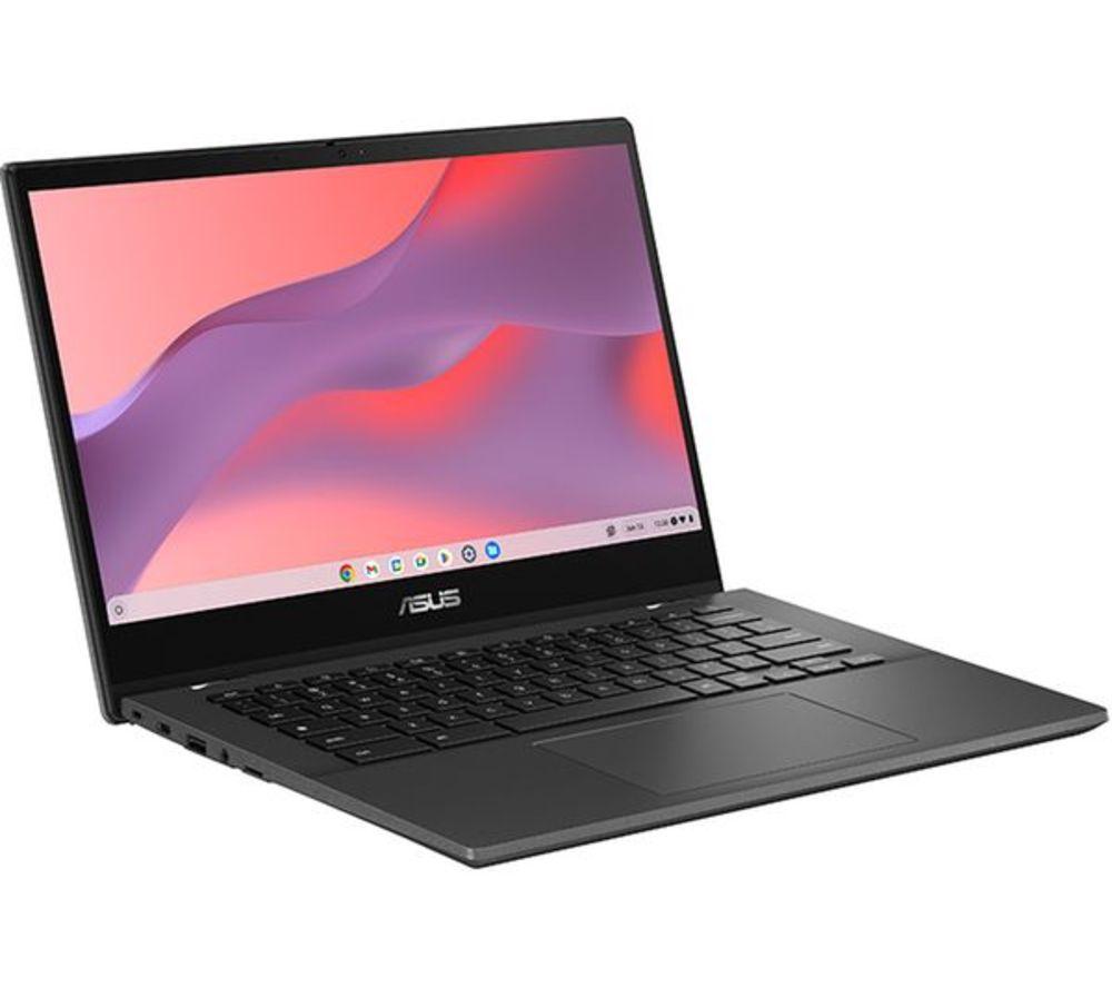 ASUS CM14 Flip 14" 2 in 1 Refurbished Chromebook - MediaTek Kompanio 520, 128 GB eMMC, Grey (Very Good Condition) image number 9 of 10