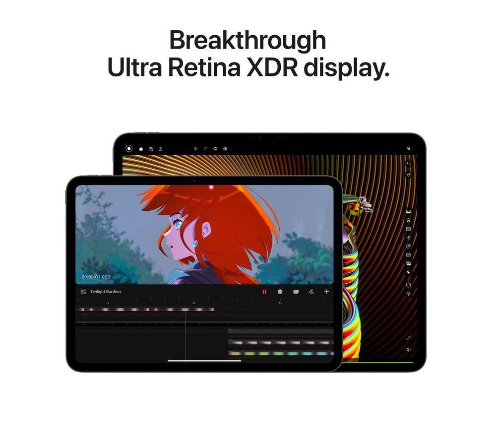 APPLE 11" iPad Pro Cellular (2024) - 1 TB, Silver, Nano-texture display image number 5 of 11