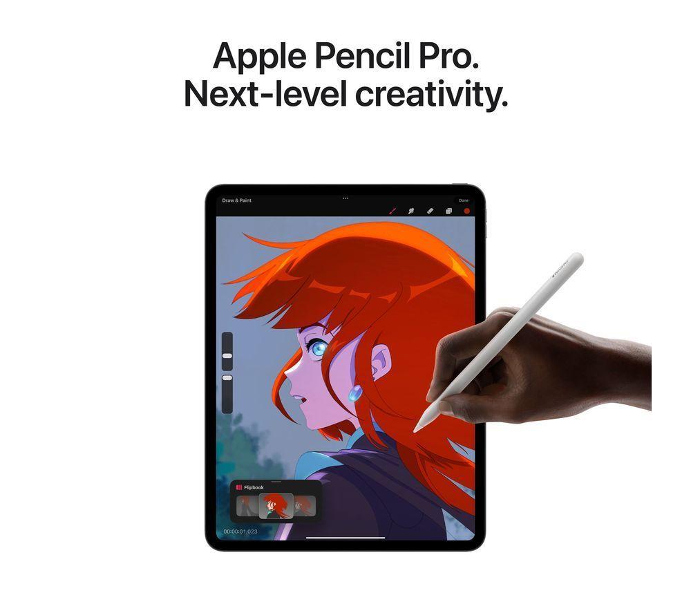 APPLE 11" iPad Pro Cellular (2024) - 1 TB, Silver, Nano-texture display image number 7 of 11