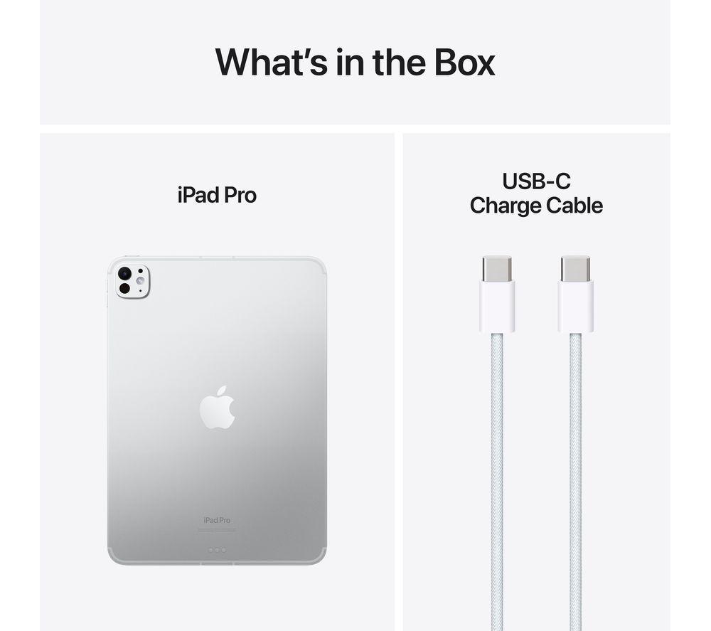 APPLE 11" iPad Pro Cellular (2024) - 1 TB, Silver, Nano-texture display image number 10 of 11