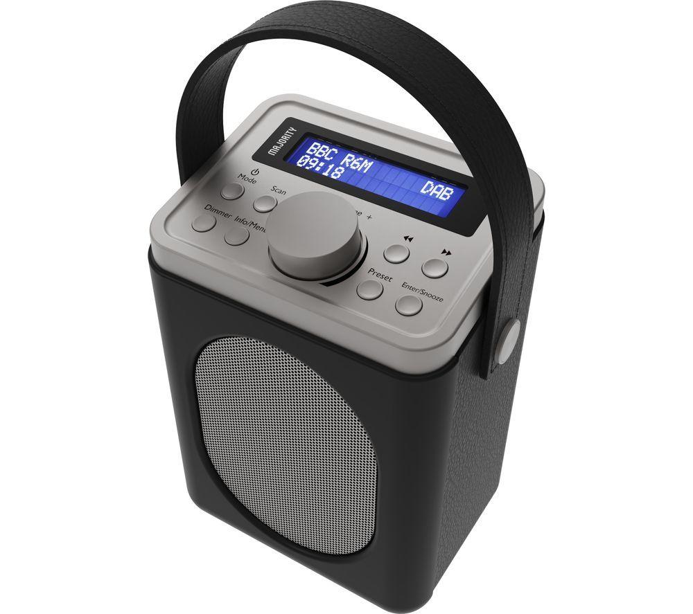 MAJORITY Little Shelford Portable DAB  Bluetooth Radio - Black & Grey