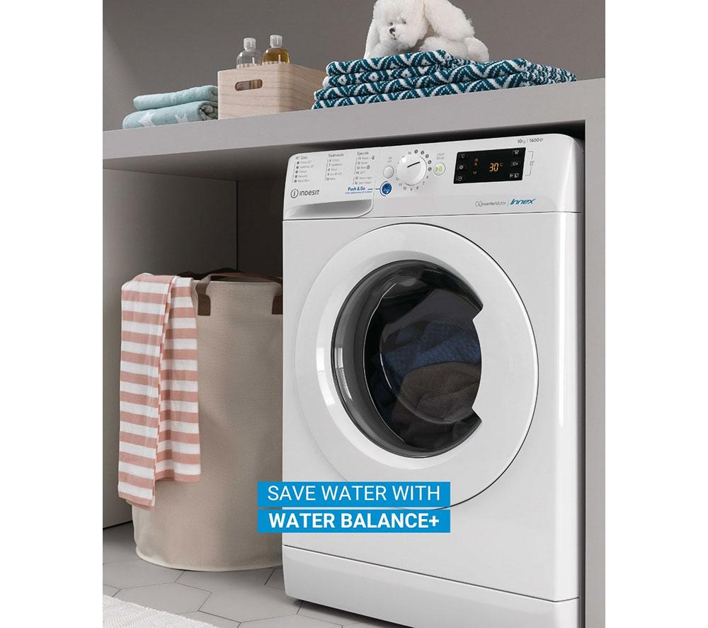 INDESIT MTWC 81495 BK UK 8 kg 1400 Spin Washing Machine - Black image number 2 of 8