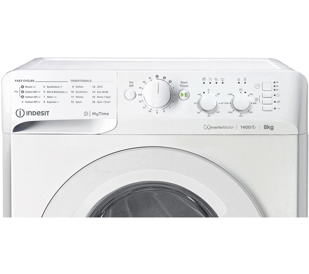 INDESIT Water Balance MTWC 81495 W UK 8 kg 1400 Washing Machine White