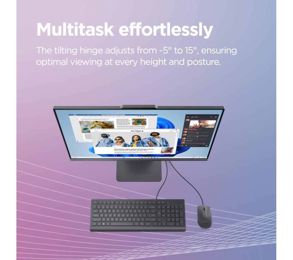 LENOVO IdeaCentre AIO 27" All-in-One PC - Intel&reg; Core&trade; i5, 512 GB SSD, Grey image number 6 of 12