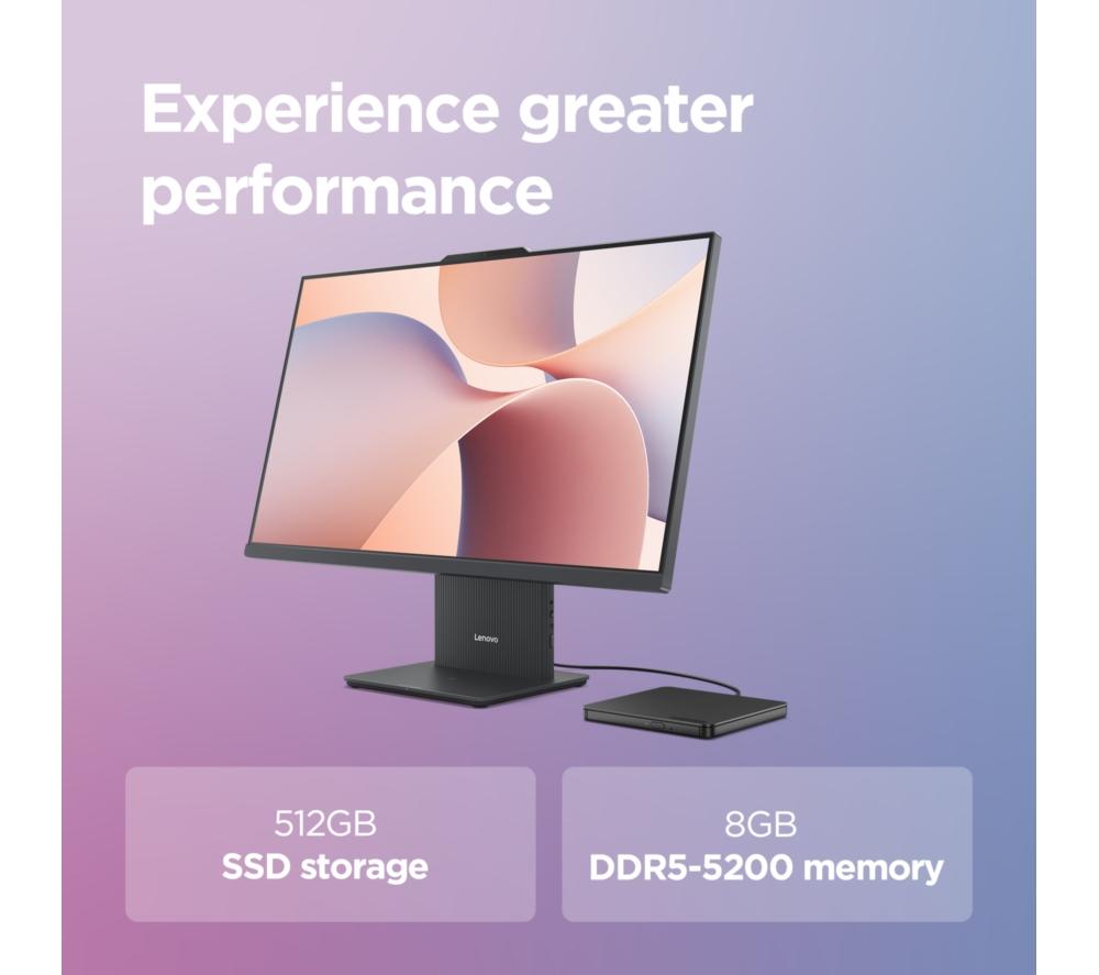 LENOVO IdeaCentre AIO 27" All-in-One PC - Intel&reg; Core&trade; i5, 512 GB SSD, Grey image number 9 of 12