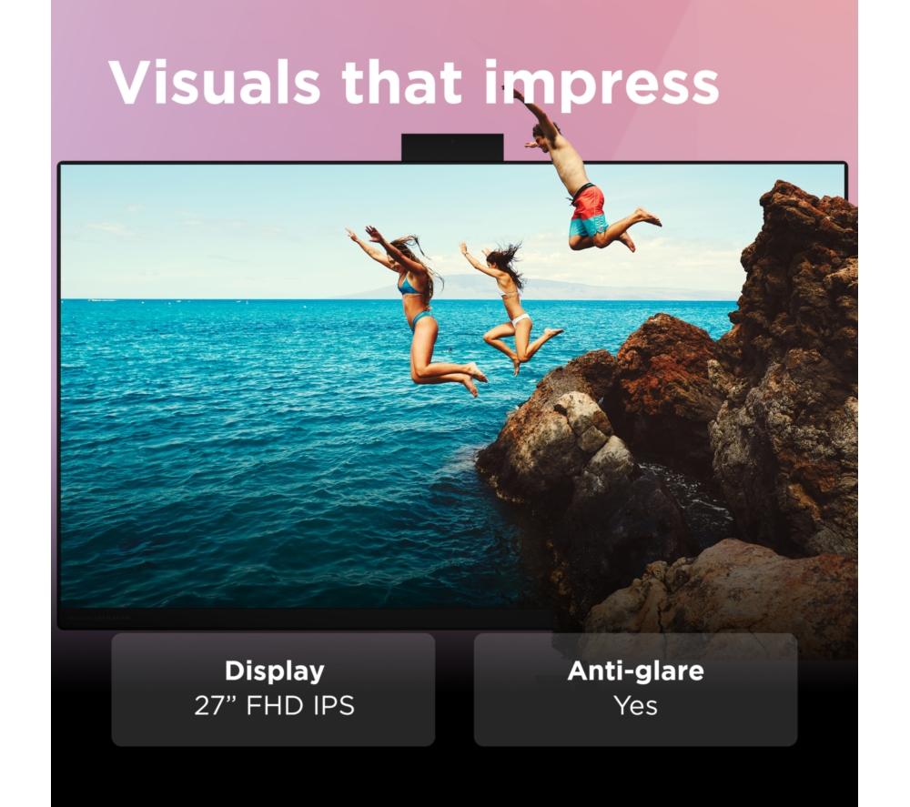 LENOVO IdeaCentre AIO 3 27" All-in-One PC - AMD Ryzen 5, 1 TB SSD, Black image number 8 of 13