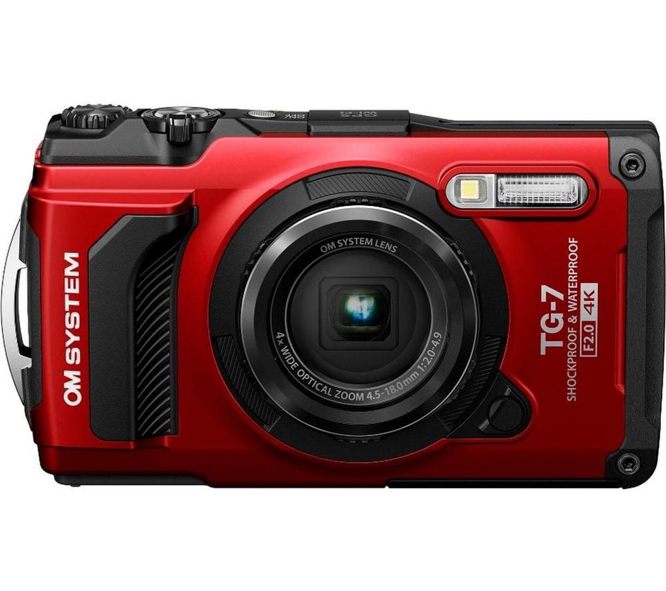 OM SYSTEM Tough TG-7 Digital Camera - Red