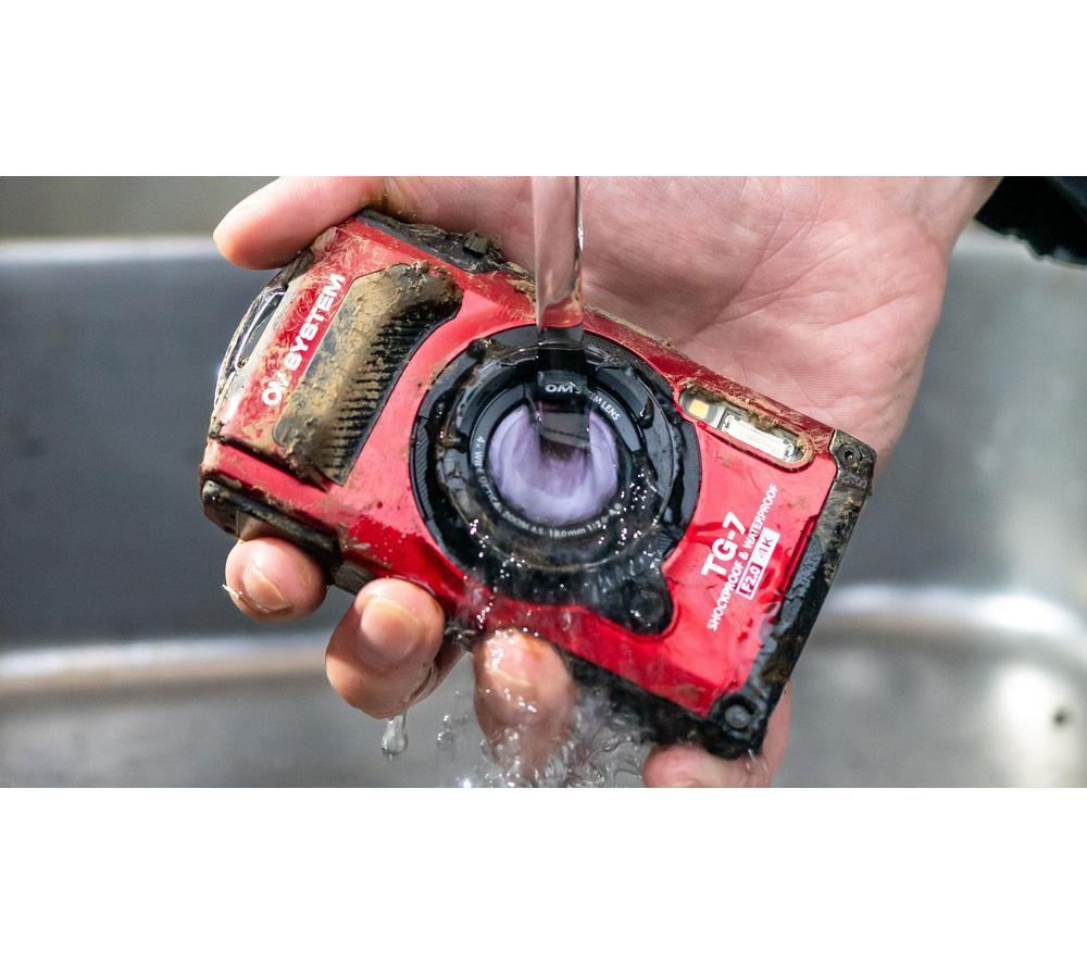 OM SYSTEM Tough TG-7 Digital Camera - Red image number 3 of 8