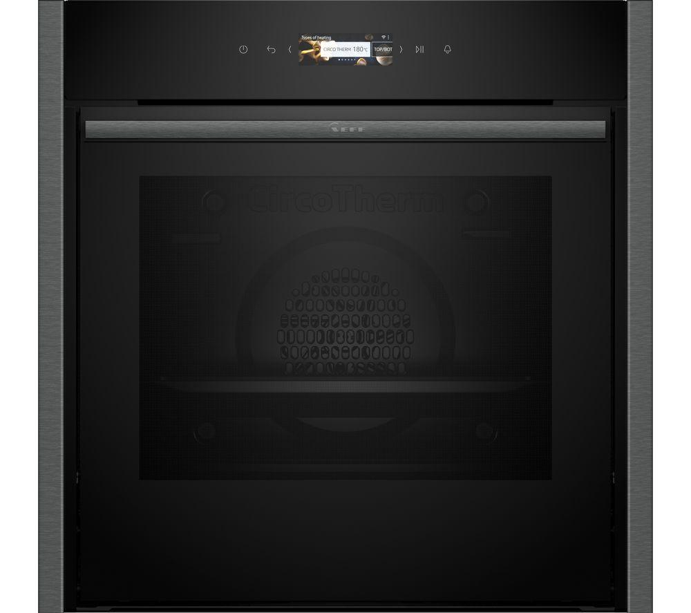 NEFF Slide&Hide N70 B54CR31G0B Electric Pyrolytic Smart Oven - Graphite, Silver/Grey