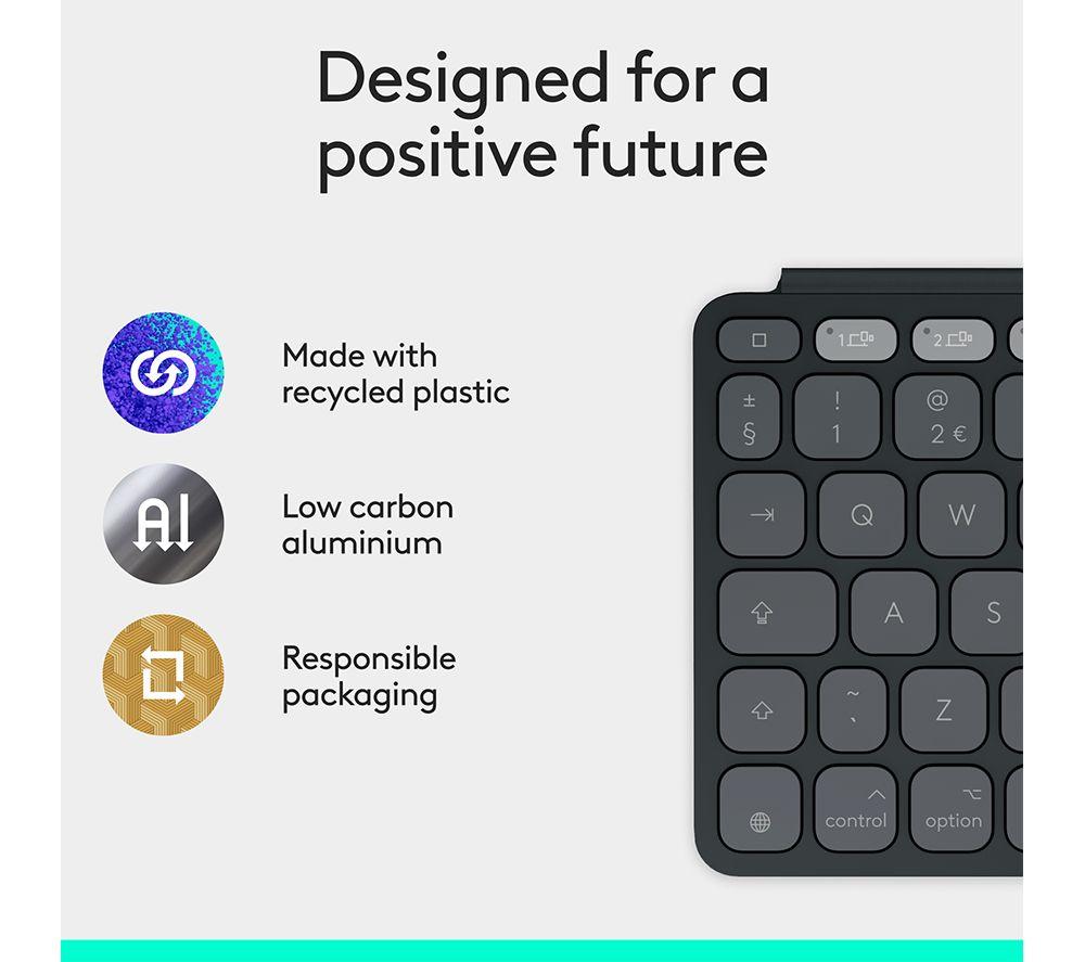 LOGITECH Keys-to-go 2 Wireless Keyboard for Mac - Graphite image number 7 of 9