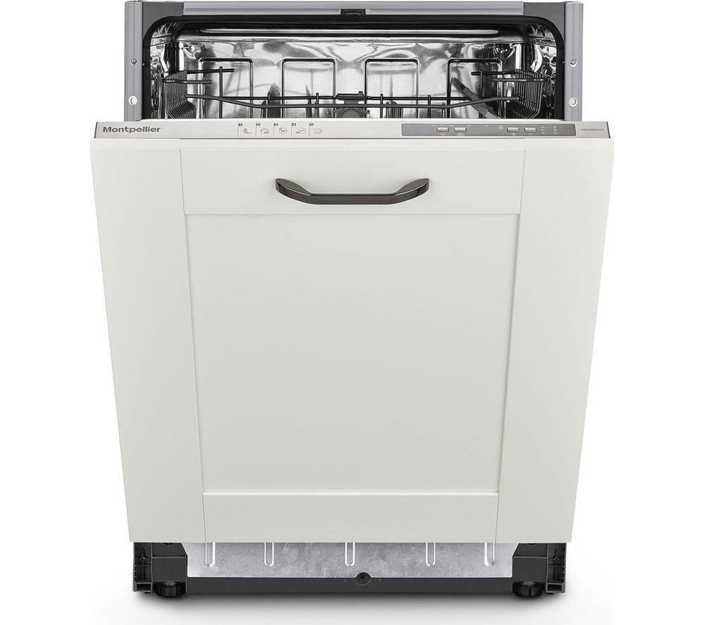 MONTPELLIER MDWBID6053 Full-size Fully Integrated Dishwasher, White