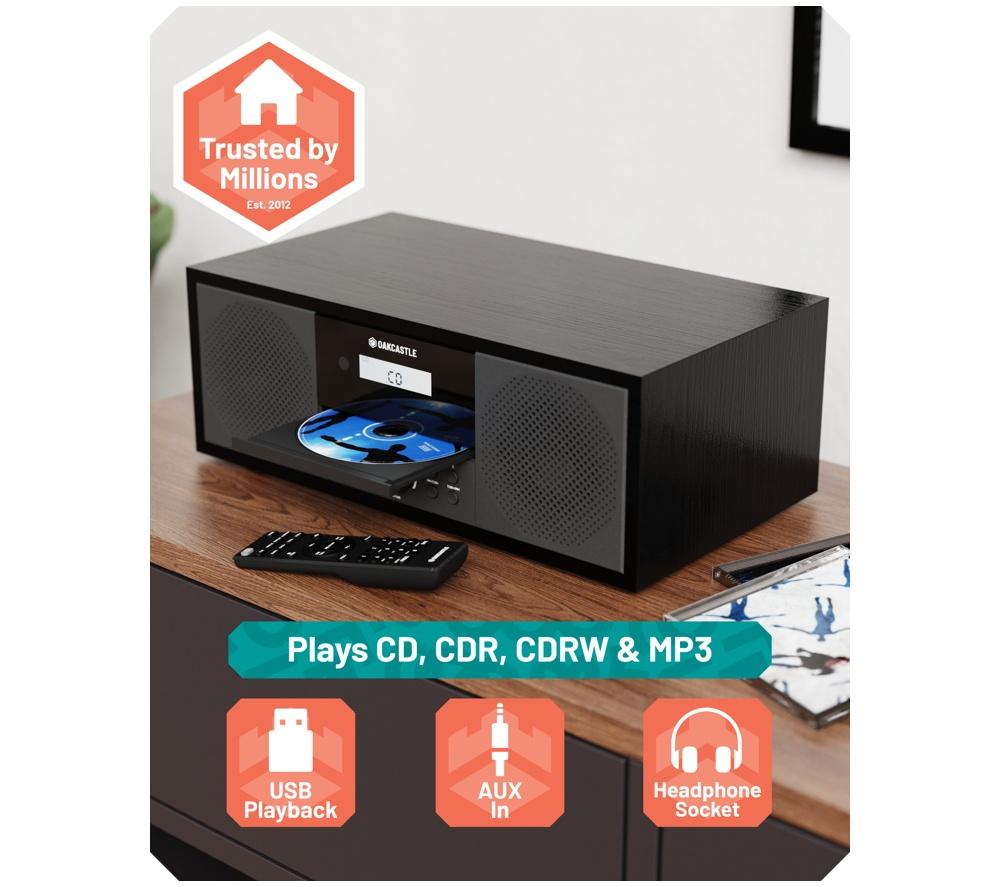 OAKCASTLE DAB500 Bluetooth All-in-One DAB+ CD Player - Black image number 5 of 7