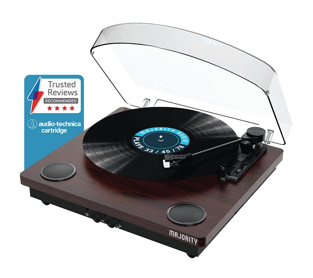 MAJORITY Moto Bluetooth Turntable - Walnut