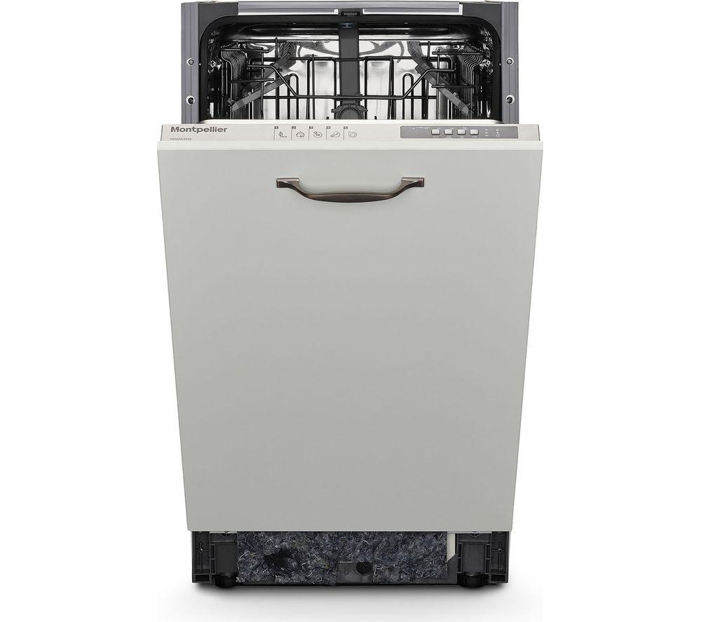 MONTPELLIER MDWBID4553 Slimline Fully Integrated Dishwasher, White