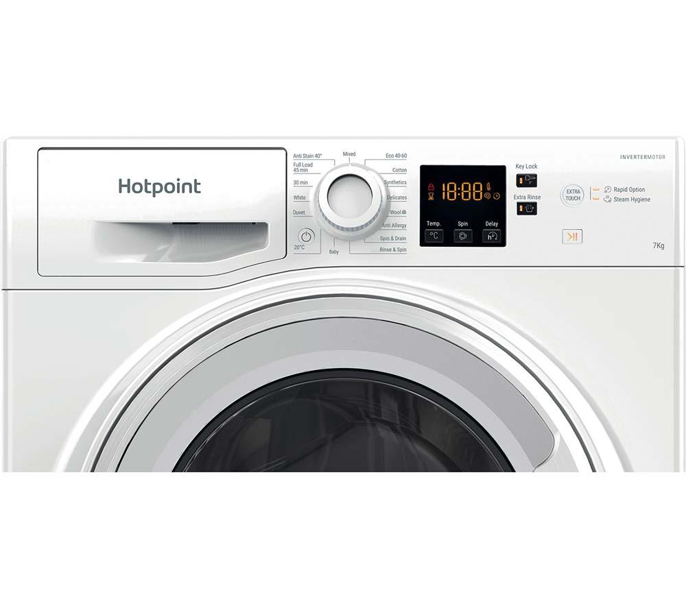 HOTPOINT Anti-Stain NSWR 7469 WK UK 7 kg 1400 Spin Washing Machine - White image number 2 of 10