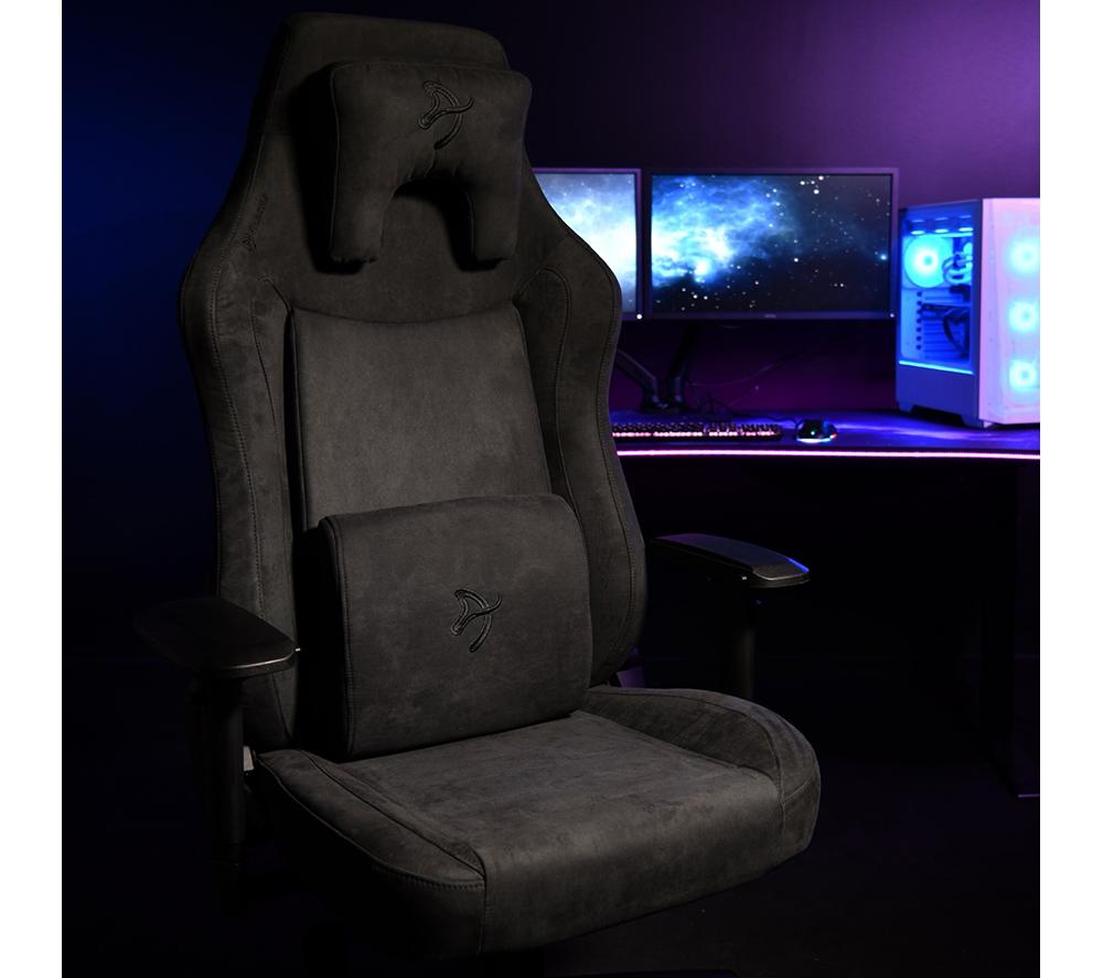 AROZZI Vernazza XL Supersoft Fabric Gaming Chair - Black image number 5 of 7