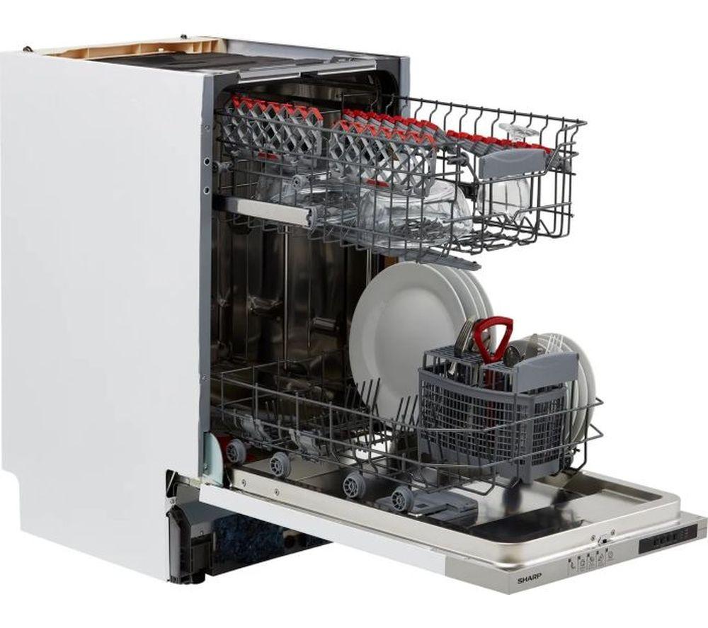 SHARP QW-NS14I49EX-EN Slimline Fully Integrated Dishwasher image number 2 of 13