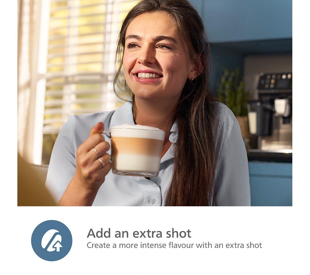 PHILIPS Series 5500 LatteGo EP5546/70 Bean to Cup Coffee Machine - Silver and Black image number 9 of 13