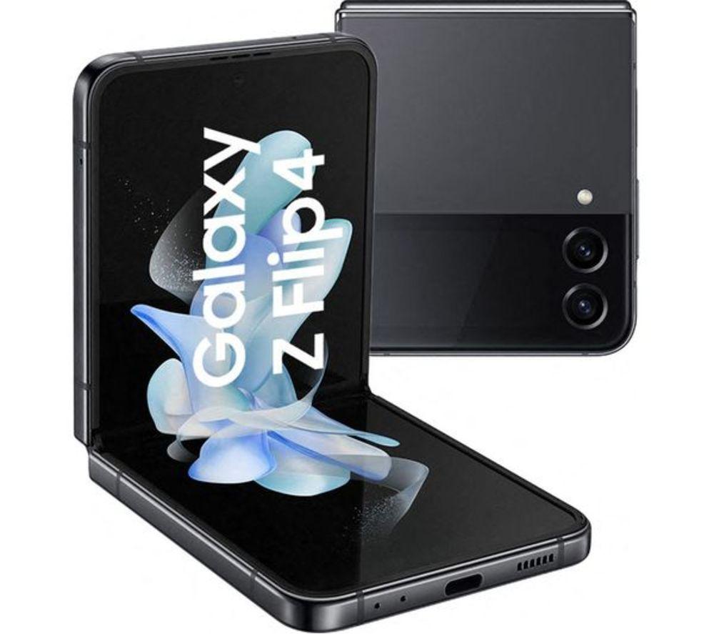 SAMSUNG Refurbished Galaxy Z Flip4 - 128 GB, Graphite (Excellent Condition)