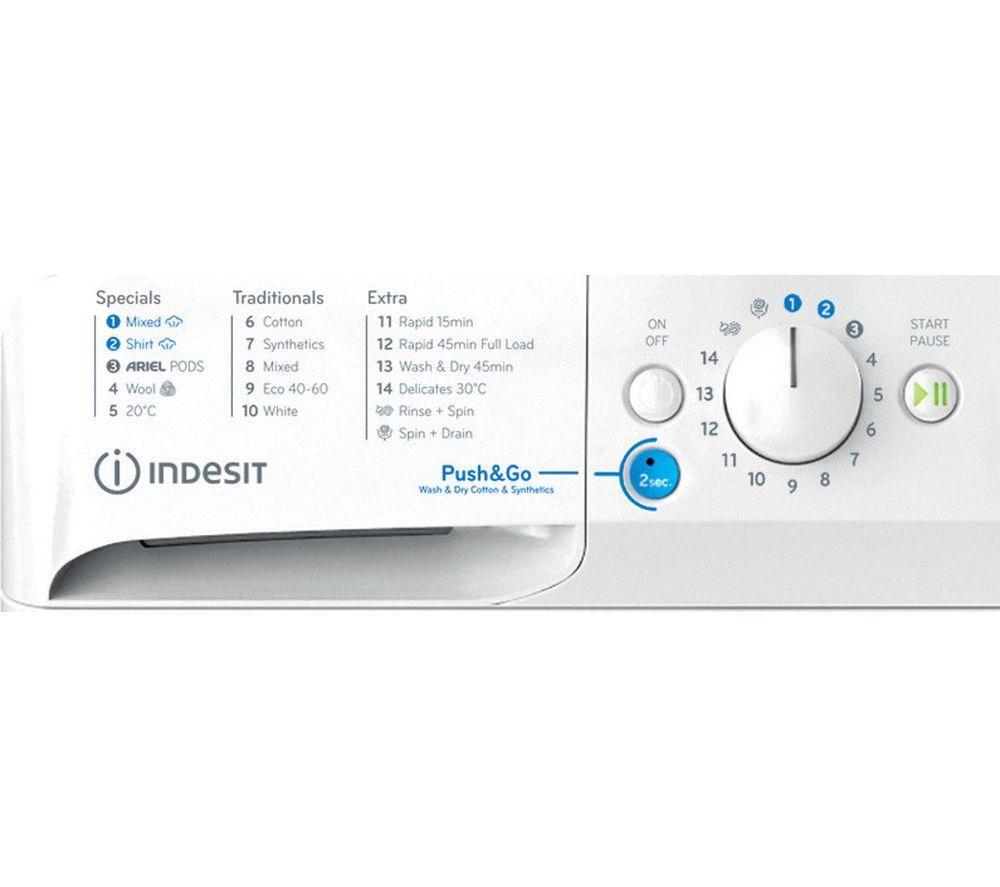 INDESIT Steam Push&Go BDE 96436 WV UK 9 kg Washer Dryer - White image number 5 of 10