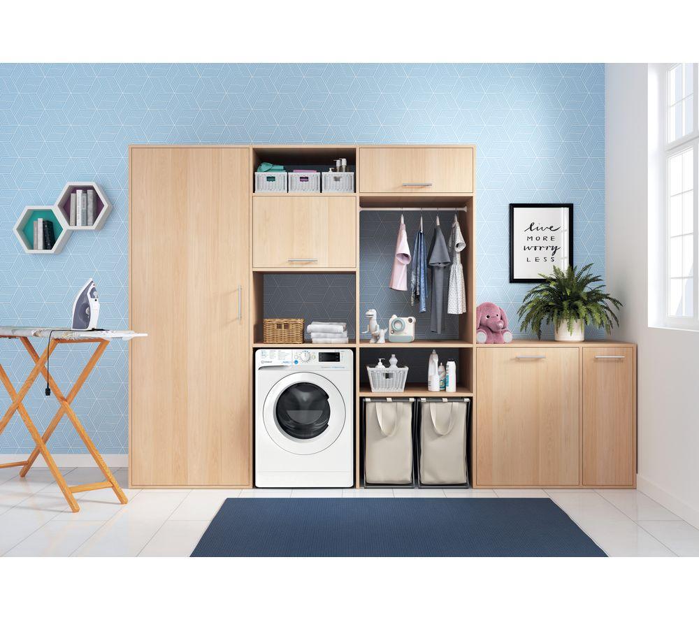INDESIT Steam Push&Go BDE 96436 WV UK 9 kg Washer Dryer - White image number 7 of 10