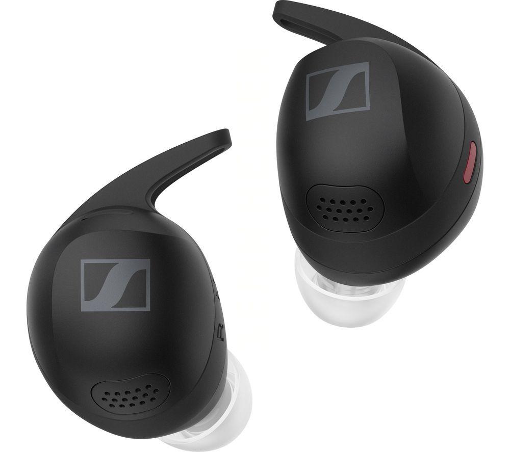 Sennheiser Momentum Sport Wireless Bluetooth Noise-Cancelling Earbuds - Polar Black, Black