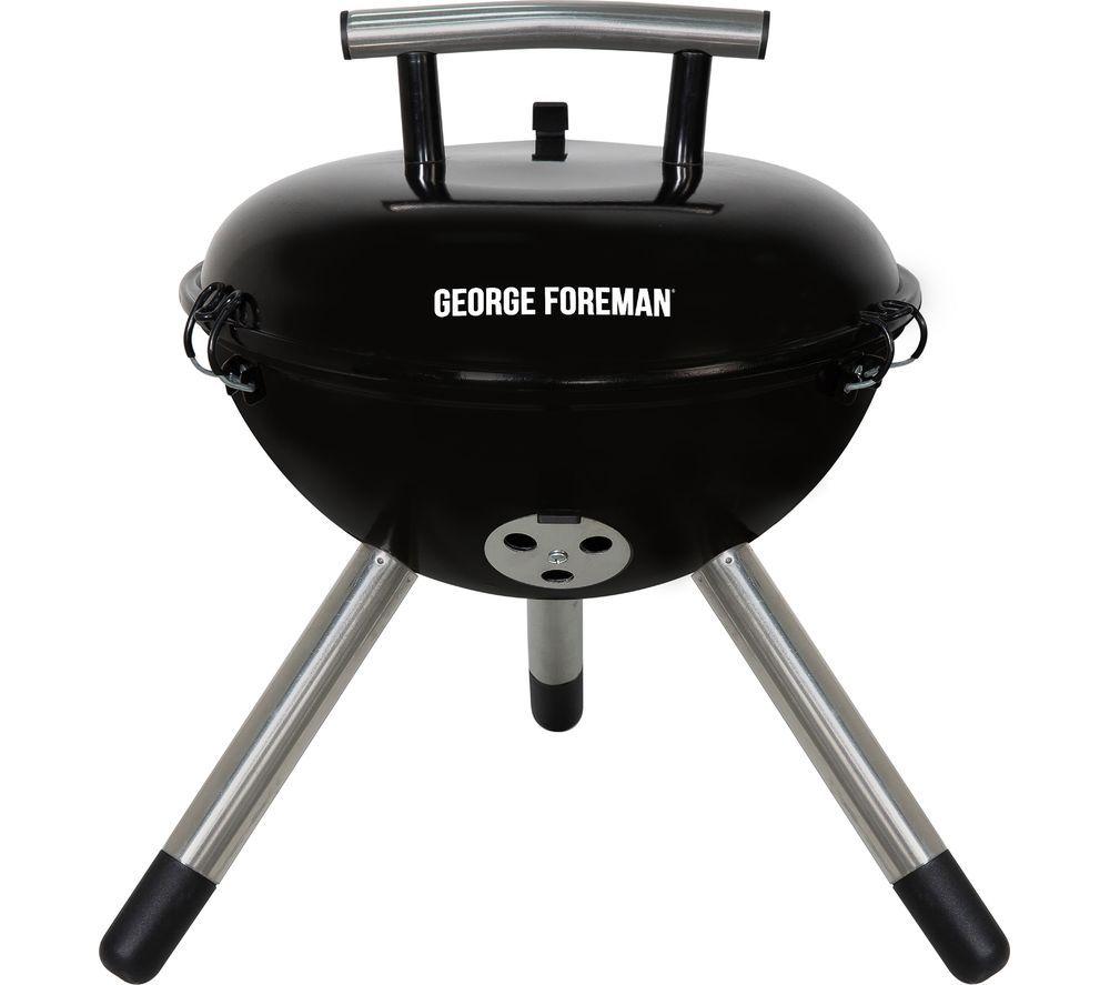 GEORGE FOREMAN GFPTBBQ1401B Portable Kettle Charcoal BBQ review