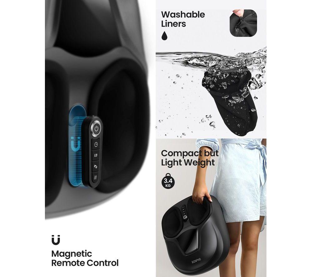 RENPHO Compact Shiatsu Foot Massager - Black image number 5 of 6