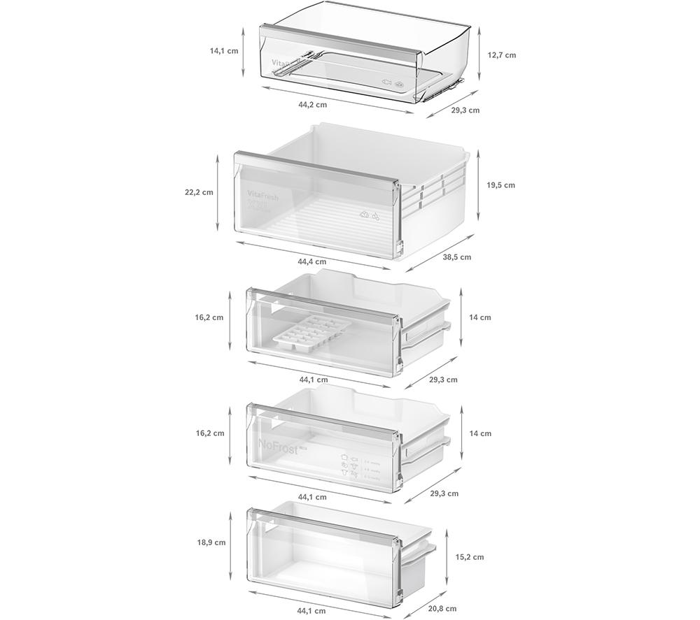 BOSCH Series 4 KIN96VFD0 Integrated 60/40 Fridge Freezer - Fixed Hinge image number 7 of 8