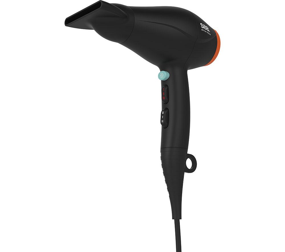 SBB SBDR-4000-GB Quick2Dry Compact Hair Dryer - Black, Black