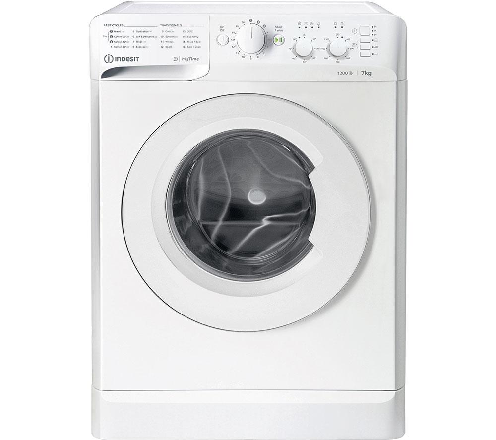 INDESIT Water Balance MTWC 71252 W UK 7 kg 1200 Spin Washing Machine - White, White