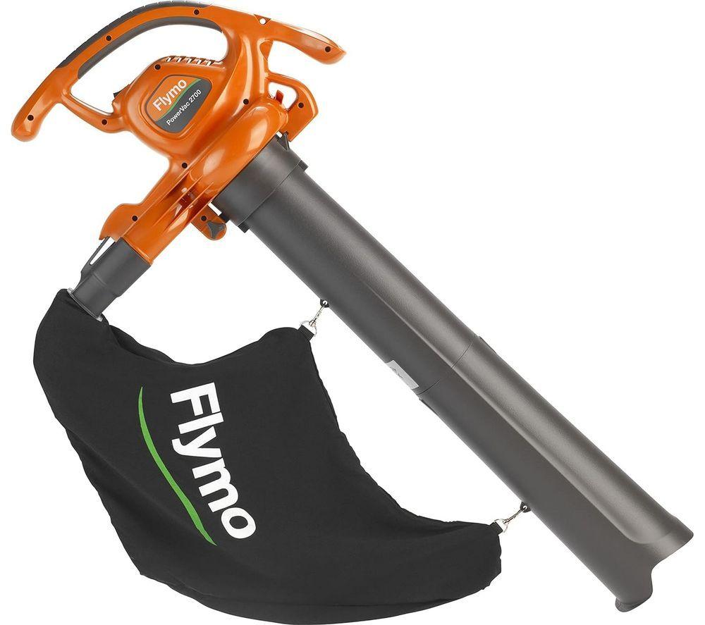 FLYMO PowerVac 2700 Garden Vacuum & Leaf Blower - Orange & Grey