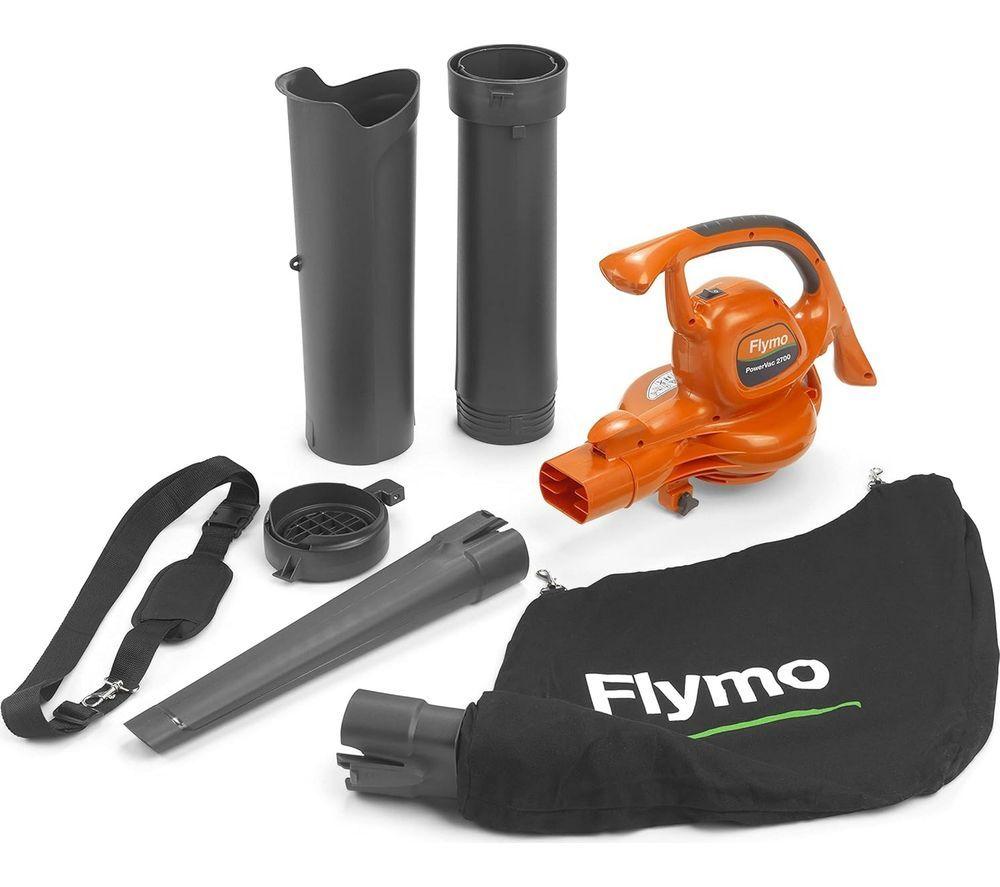 FLYMO PowerVac 2700 Garden Vacuum & Leaf Blower - Orange & Grey image number 2 of 8