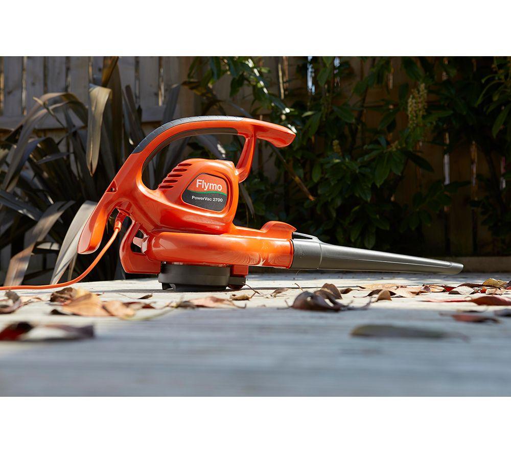 FLYMO PowerVac 2700 Garden Vacuum & Leaf Blower - Orange & Grey image number 5 of 8