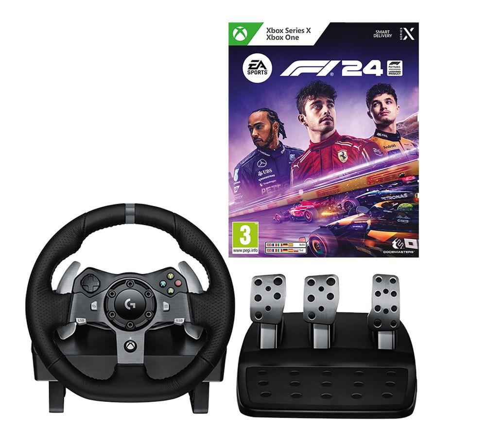 LOGITECH Driving Force G920 Xbox & PC Racing Wheel & Pedals - Black & EA F1 24