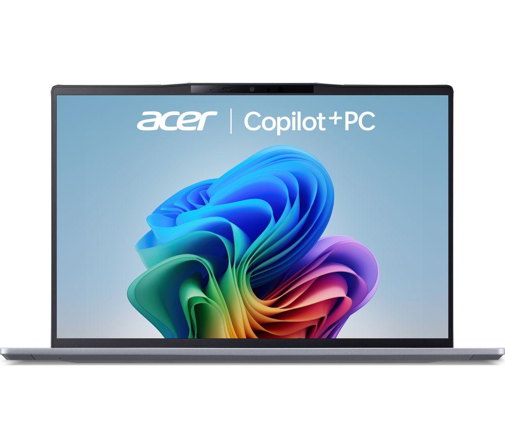 Acer Swift 14 AI 14 Laptop, Copilot+ PC - Snapdragon X Plus, 1 TB SSD, Silver, Silver/Grey