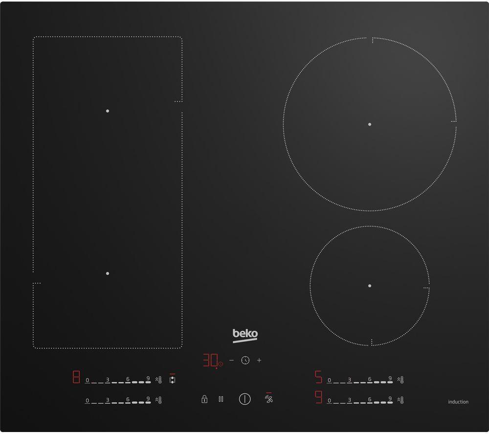 BEKO HIIP64530UFT 59 cm Induction Hob - Black